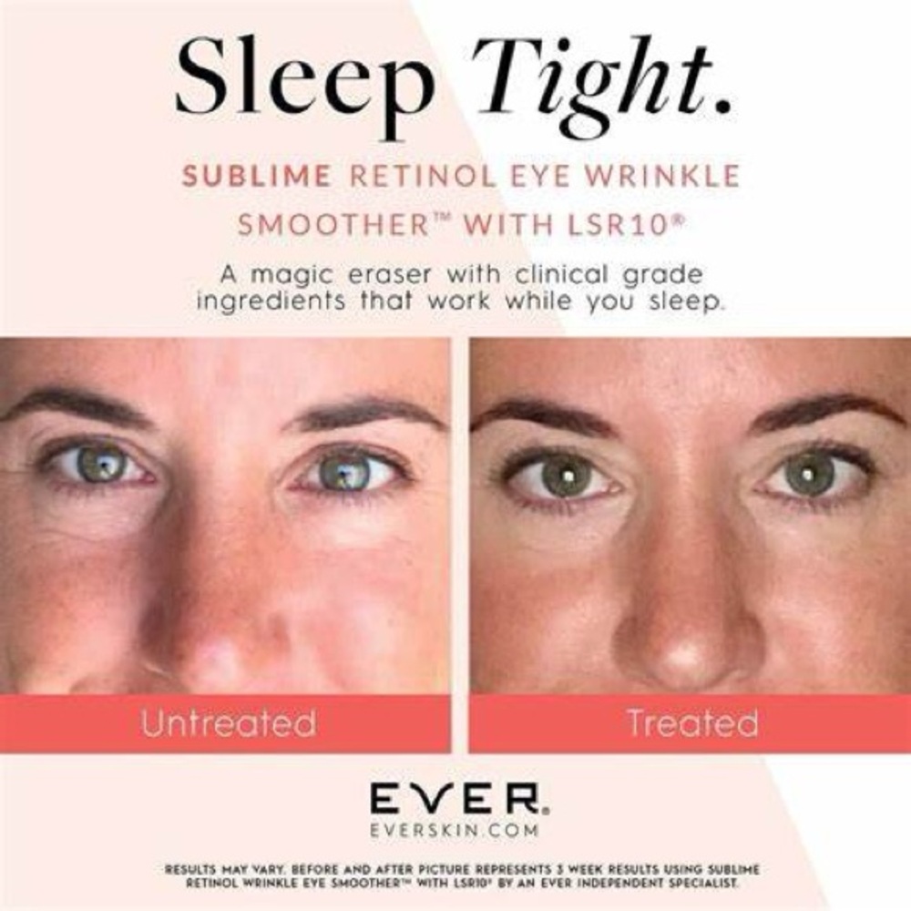 EVER Sublime Retinol Eye Wrinkle Smoother NEW NEVER OPENED - Picture 3 of 4